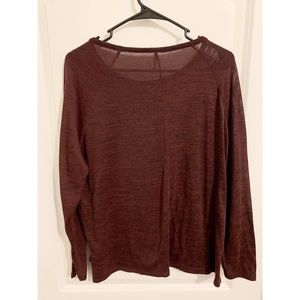 Burgundy long sleeve